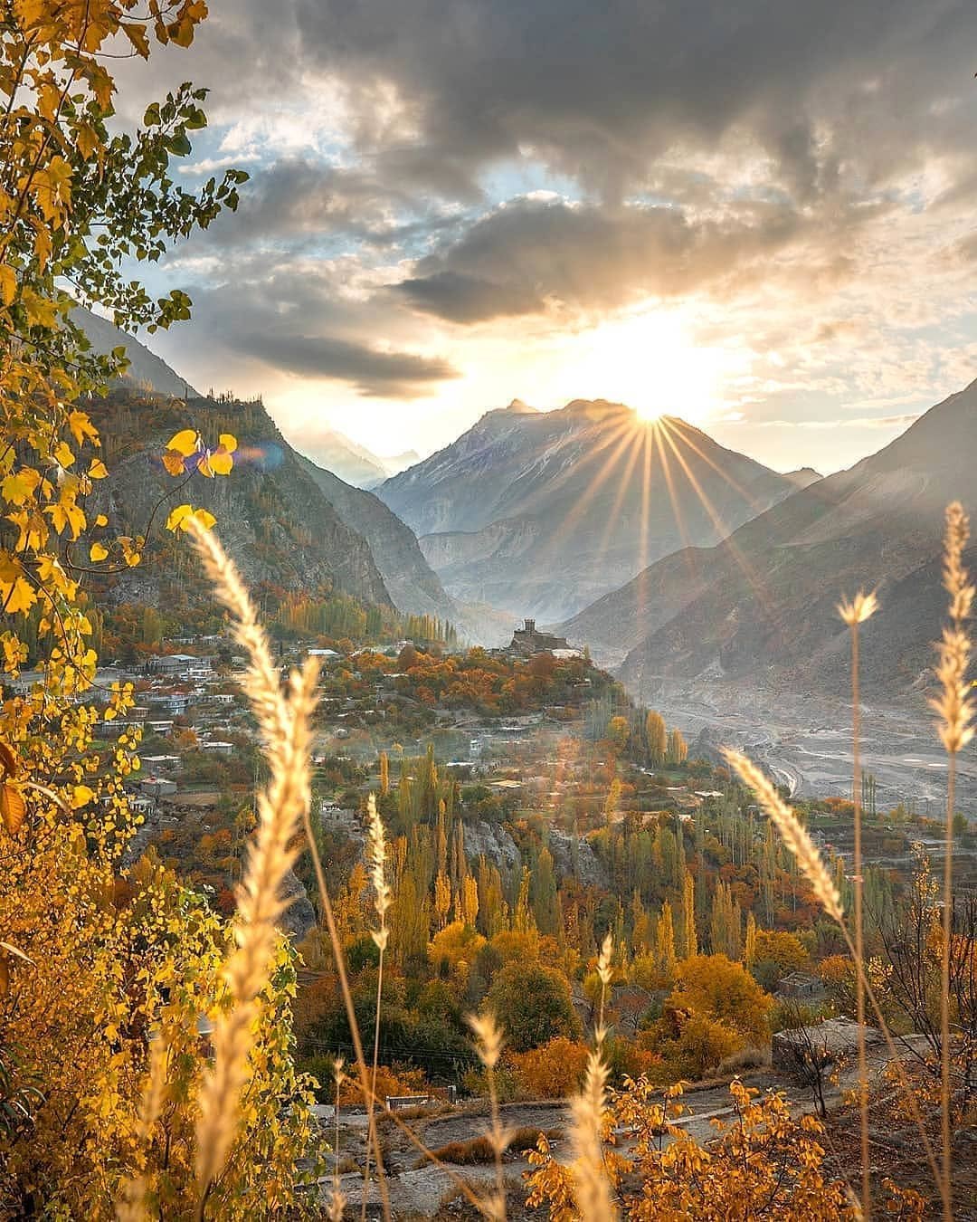 Travelers exploring the mountains and valleys of Hunza